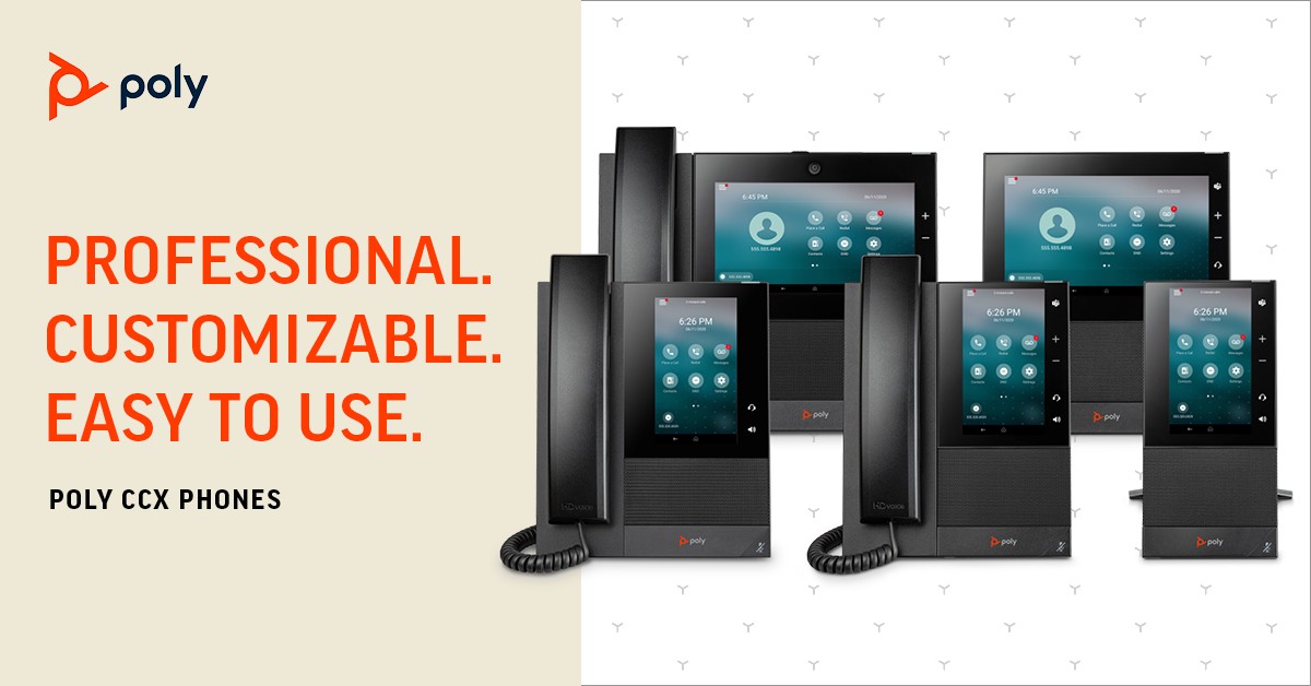 Poly CCX Business Media IP Phones